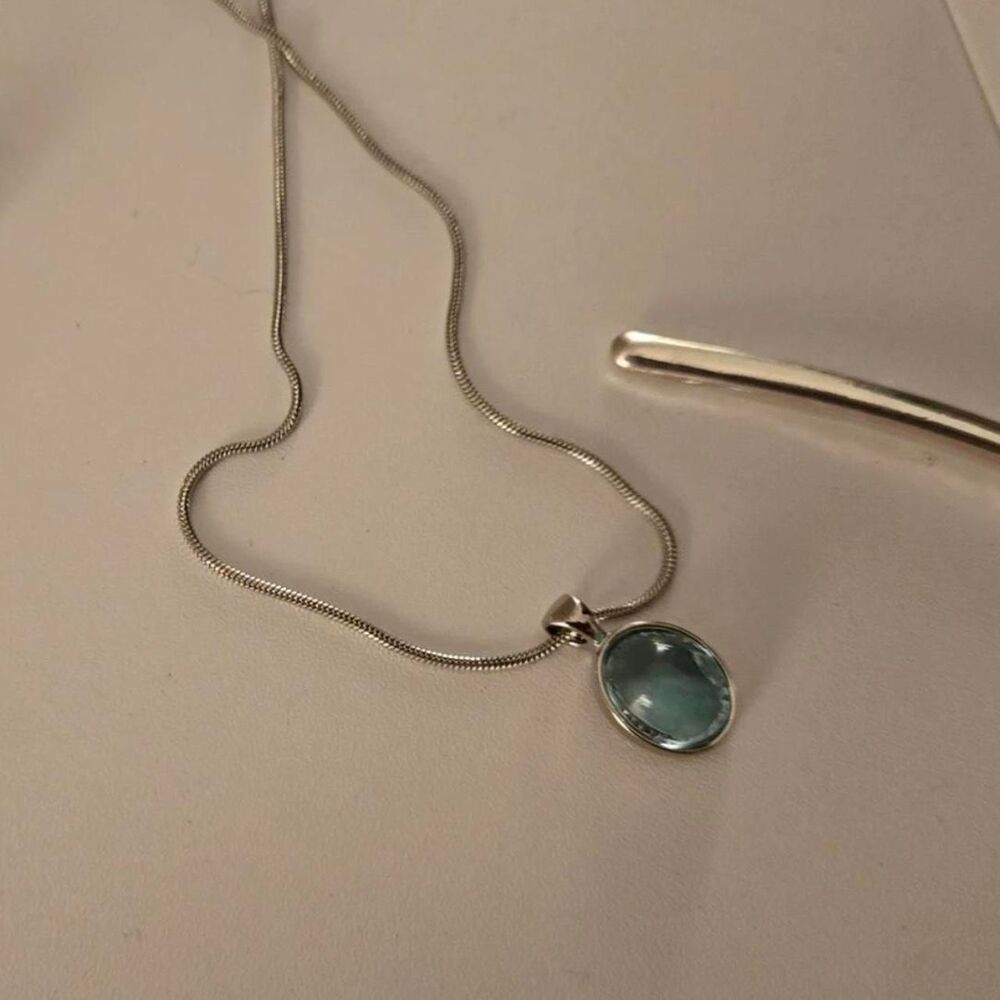 Unbranded Women's Silver and Blue Jewellery